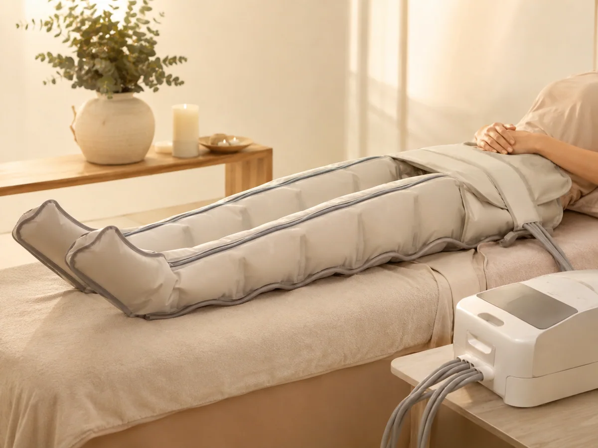 Presoterapia — ilustracja zabiegu
